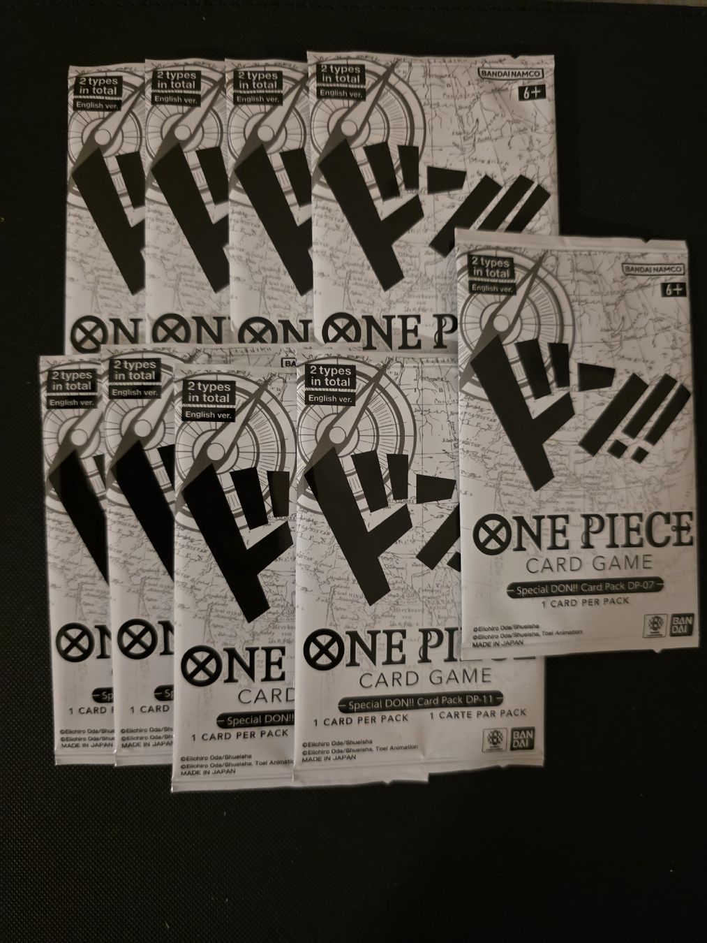 Bandai Carte collezionabili: Double Pack Don!! Booster One Piece 8x DP11 1x DP07 – Nuovo e nell'imballaggio originale da Basel venduto da Epicdraw