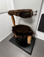 Premium Katzenbaum: Echtholz & waschbare Felle | Top Zustand