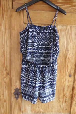 Sommer  Jumpsuit kurze Hose Träger Oberteil Gr 36