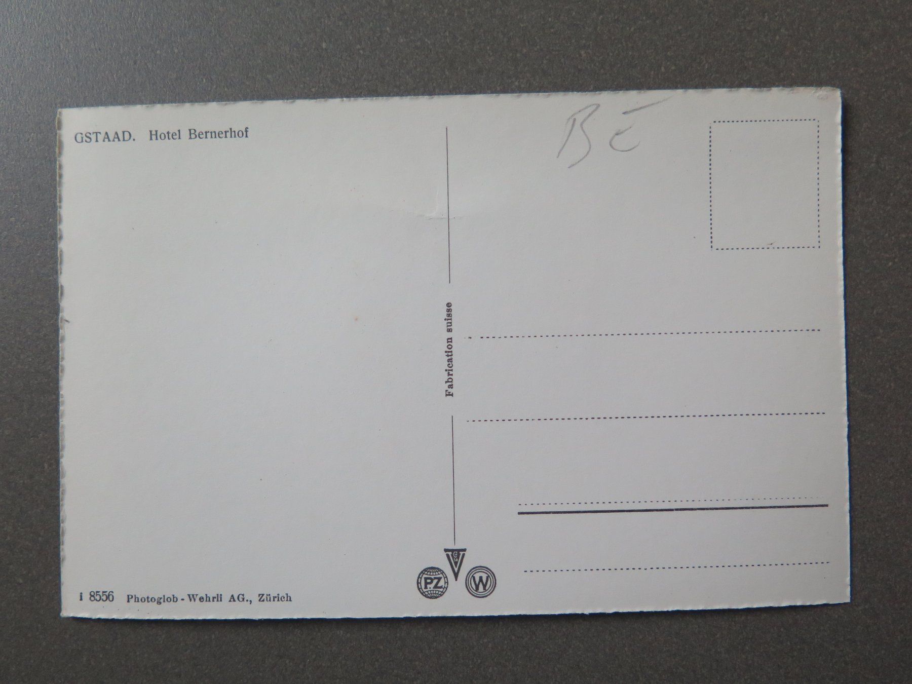 Cartoline postali: GSTAAD - HOTEL BERNERHOF - PFERDE MIT SCHLITTEN – Usato da Wittenbach venduto da lipasal 1