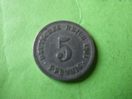 Dt. Reich 1901 A, 5 Pfennig