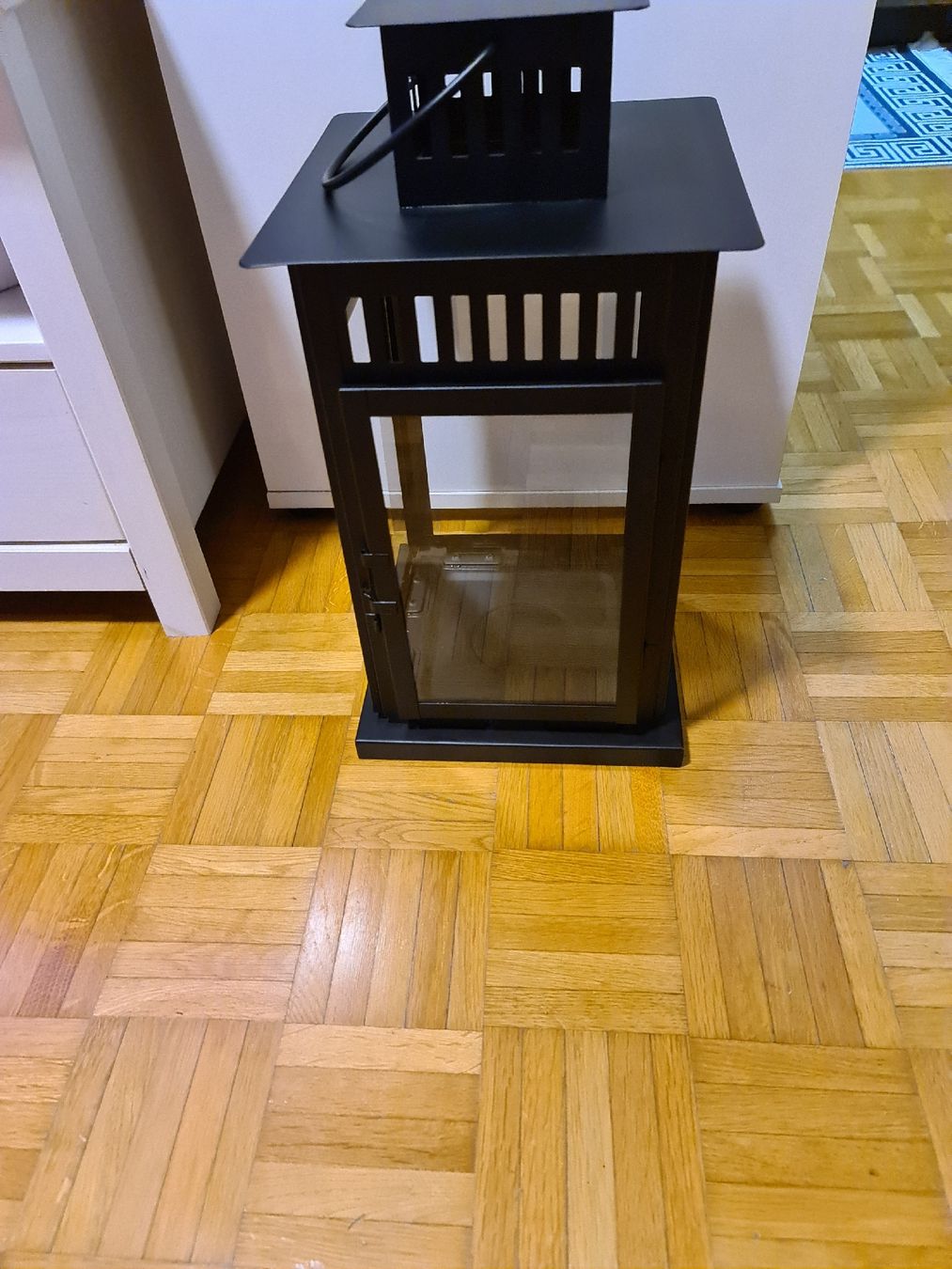 Lanterne: Grosse Laterne  Metall Windlicht Garten Balkon – Usato da Thun venduto da erh_fs86