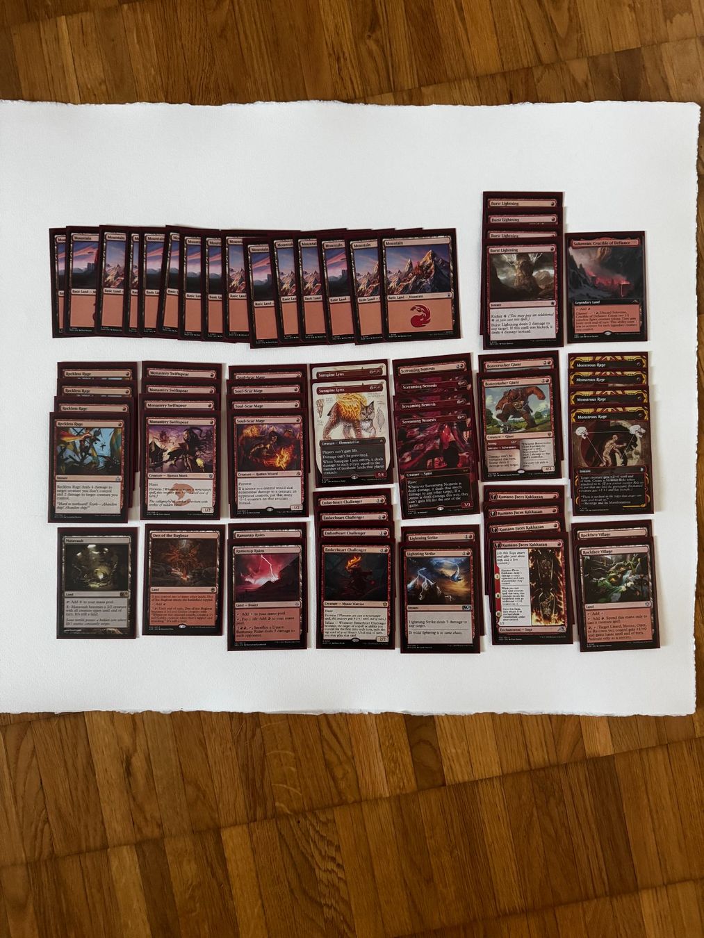 Magic The Gathering Carte collezionabili: Magic the Gathering - Mono Red Deck - 60 Cards. – Usato da Bubikon venduto da heatzh 6