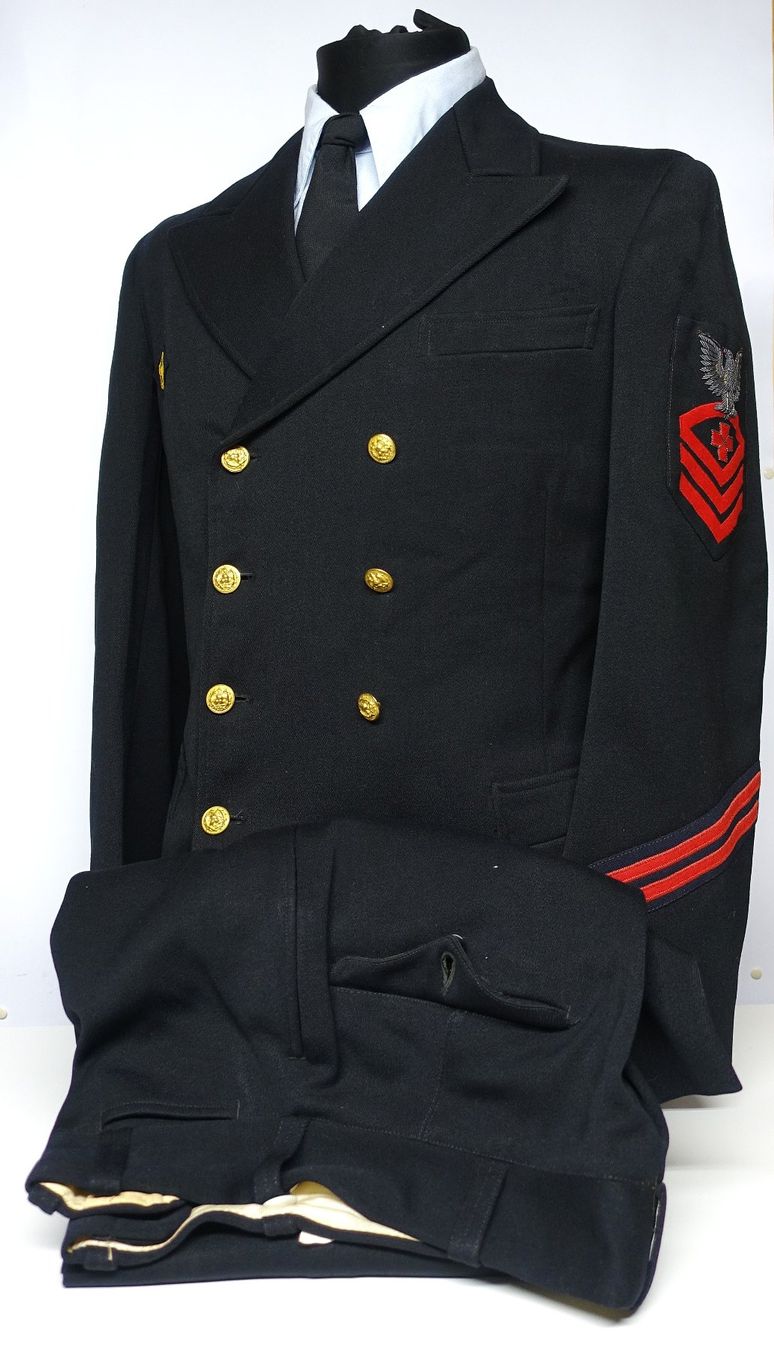 Uniformi: US Navy Uniform Chief Pharmacist's Mate C.A Proffitt  2.WK – Usato da Kappelen venduto da Marmoe