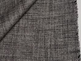 Sommer Merino 40% Leinen 60% Stoff 1.50x1.5m grigio nero