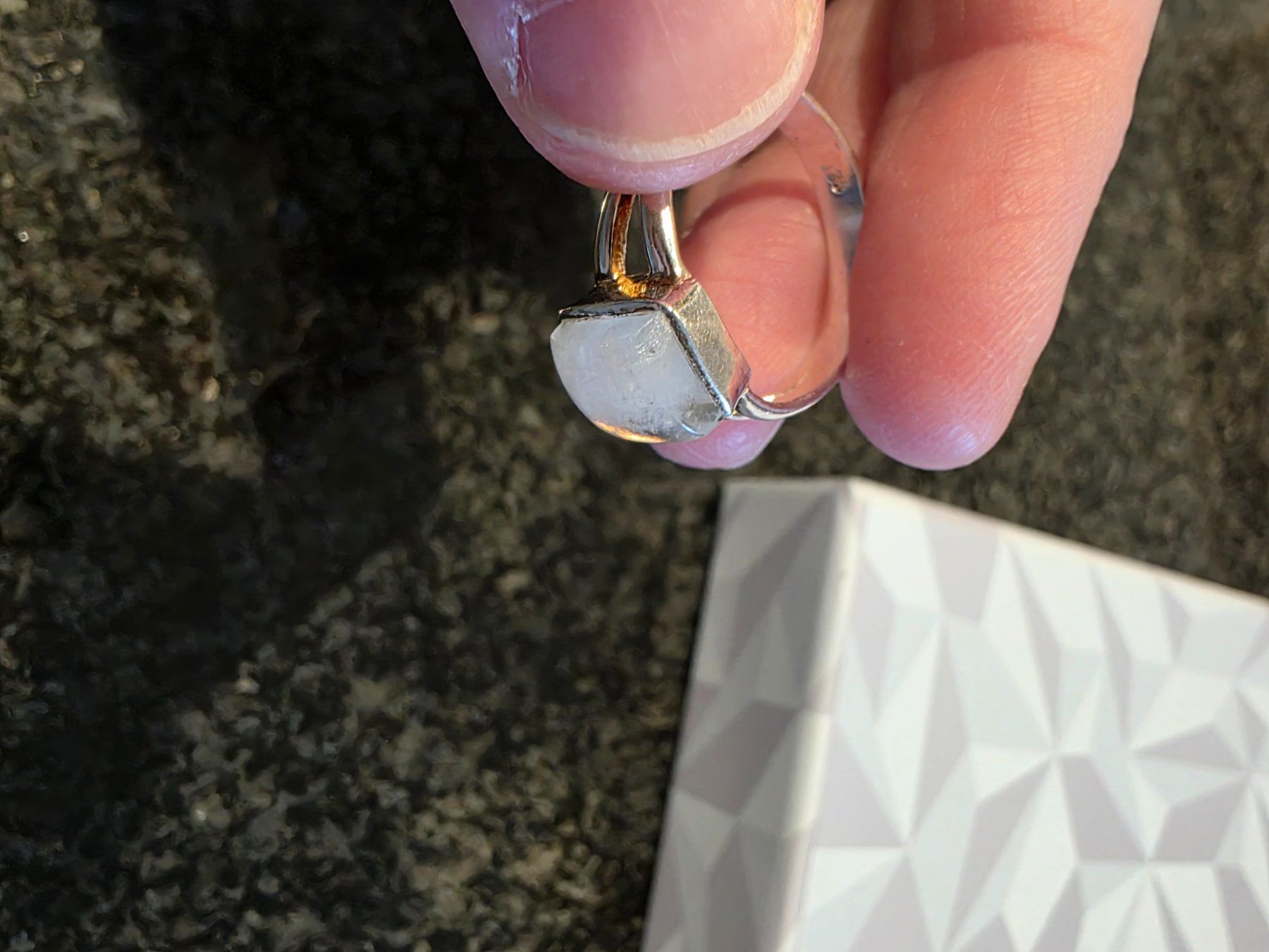 Ringe: Silberring mit Mondstein Grösse 62 gebraucht – Gebraucht aus Adliswil von ank_9f9q 4