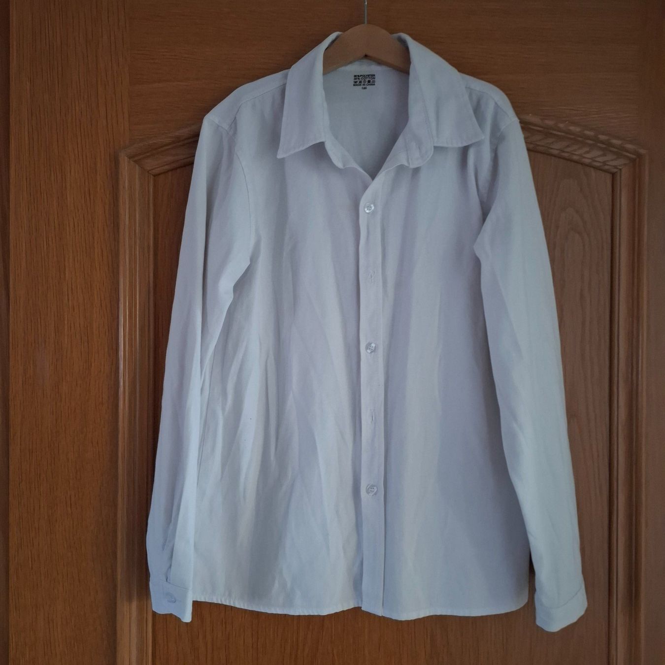 Camicie, T-shirt & Polo: Jungen Langarmhemd, weiss, Gr. 152 / 160 – Usato da Sisseln AG venduto da Tropea4334