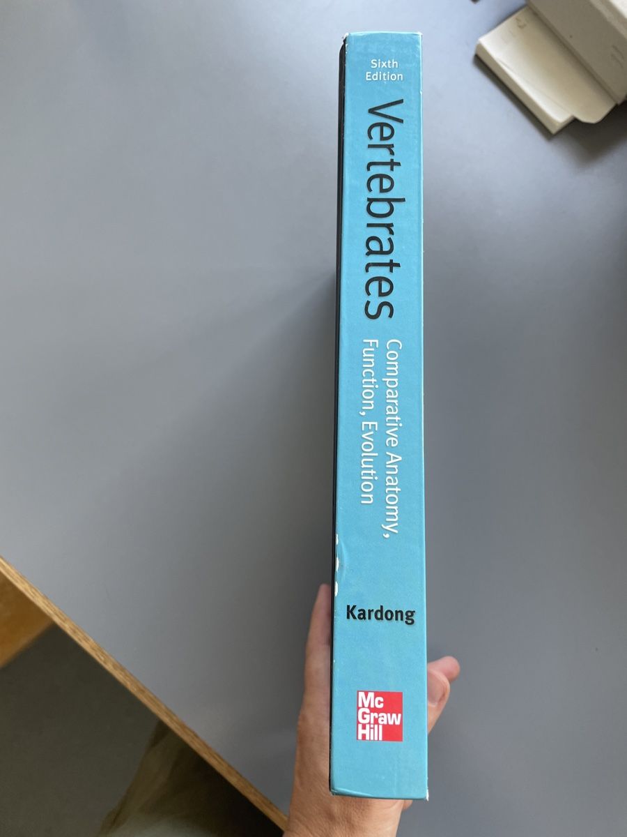 Libri: Vertebrates, Comparative Anatomy, Function, Evo von Kardong – Usato da Zürich venduto da ehupp 6