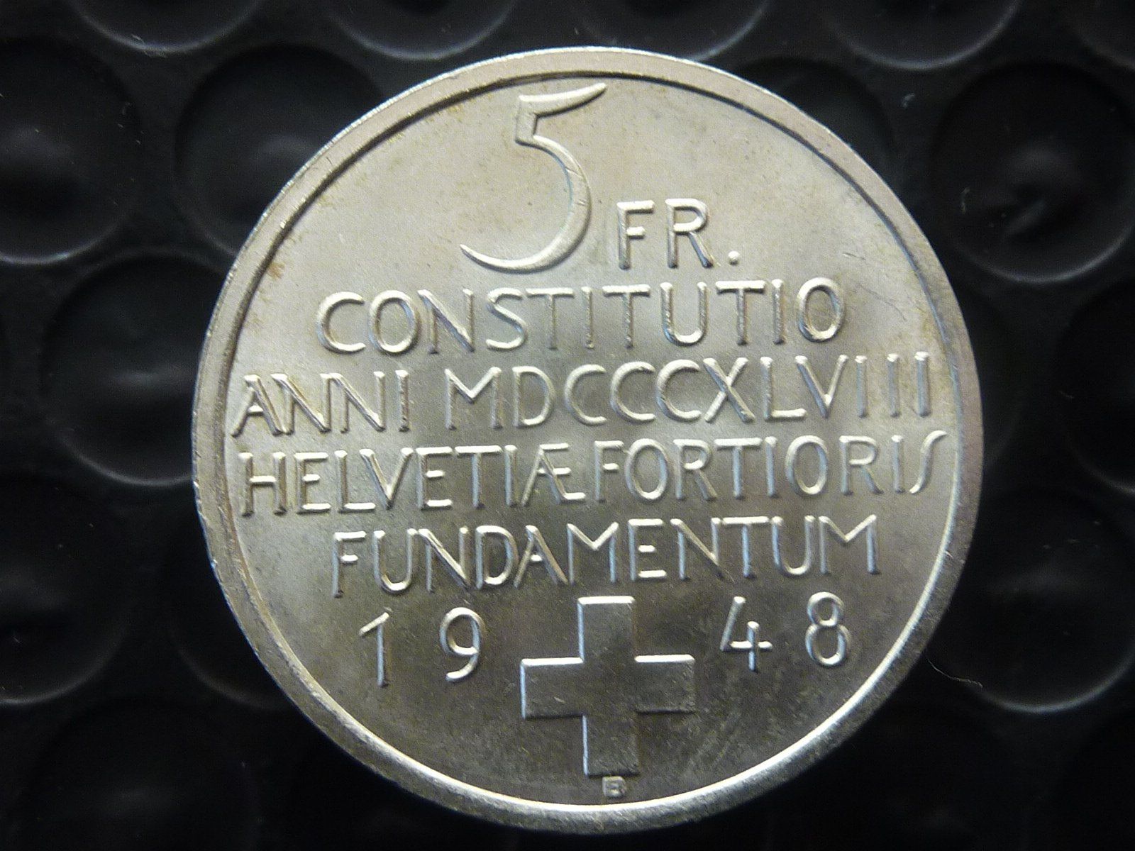 Alle Münzen: Silber 5 Fr. 1948  Verfassung  unz. / stgl. – Gebraucht aus Seon von aee_7gpz 1