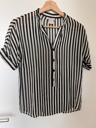 Chemisier Bruce Field Femme rayures noir/blanc taille T1 soi