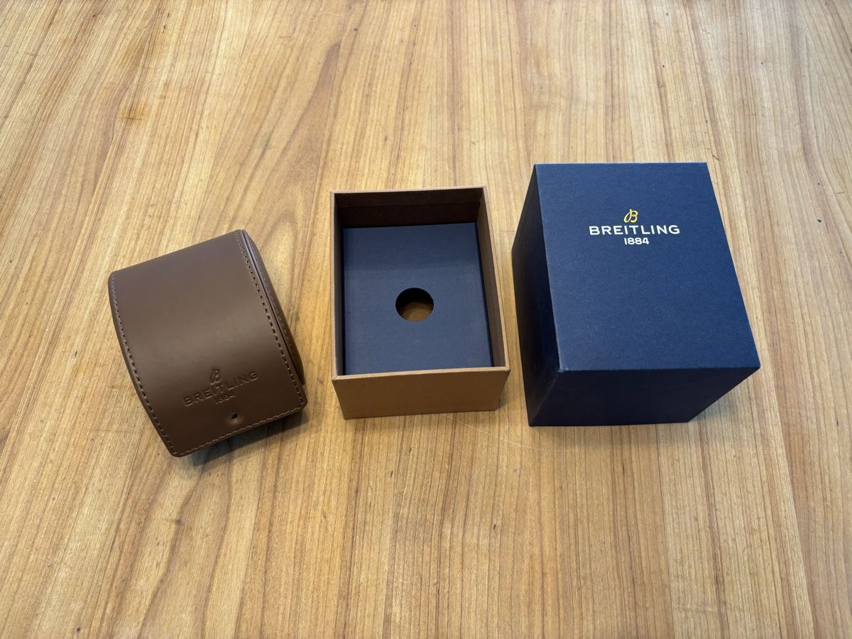 Breitling Scatole porta orologi: Breitling Box, Case, Schachtel blau – Nuovo (secondo la descrizione) da Grenchen venduto da chaga1234