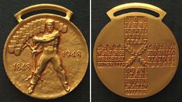 100 JAHRE SCHWEIZ. BUNDESSTAAT Medaille 1948 Bronze 30mm unz
