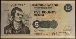 Schottland Clydesdale 5 Pfund 2002 - Fast Bankfrich