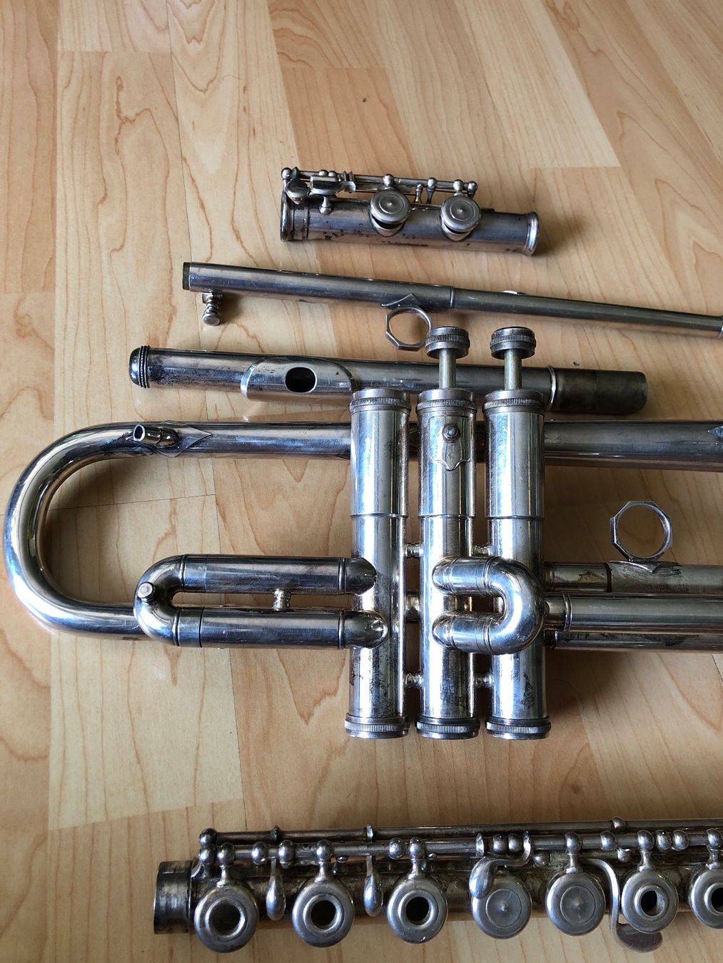 Instruments de musique: Musikinstrument Trompete, Querflöte Silber gebraucht – D'occasion à Adliswil par Tito088 4