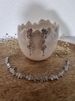 Schmuckset Ohrringe und Armband mit Steinen / Hochzeit
