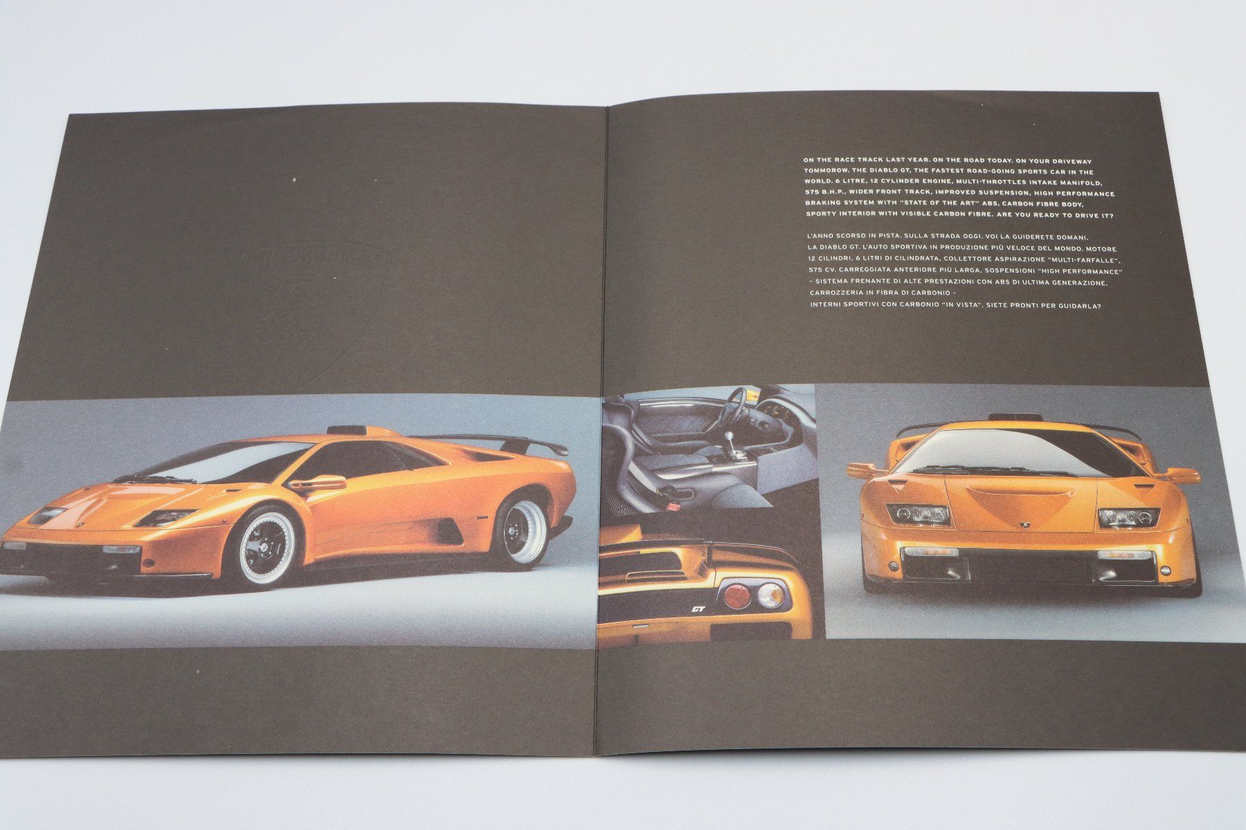 Lamborghini Documenti: Lamborghini Diablo GT 1999 Prospekt – Usato da Bühl b.Aarberg venduto da Collectorpassions 2