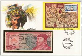 Banknote 20 Pesos - Neuspanien 17. Jahrhundert - Mexiko 1977
