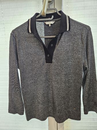 Tommy Hilfiger Langarm Polo aus Glitzergarn