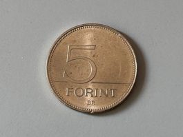 5 Fiorini (Forint) dell'Ungheria del 2015