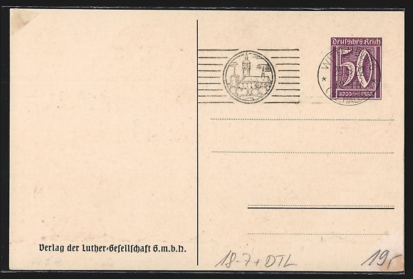Cancelleria postale: Wittenberg, Gründungsfeier d. deutschen – Usato da Berlin venduto da bartko-reher 1