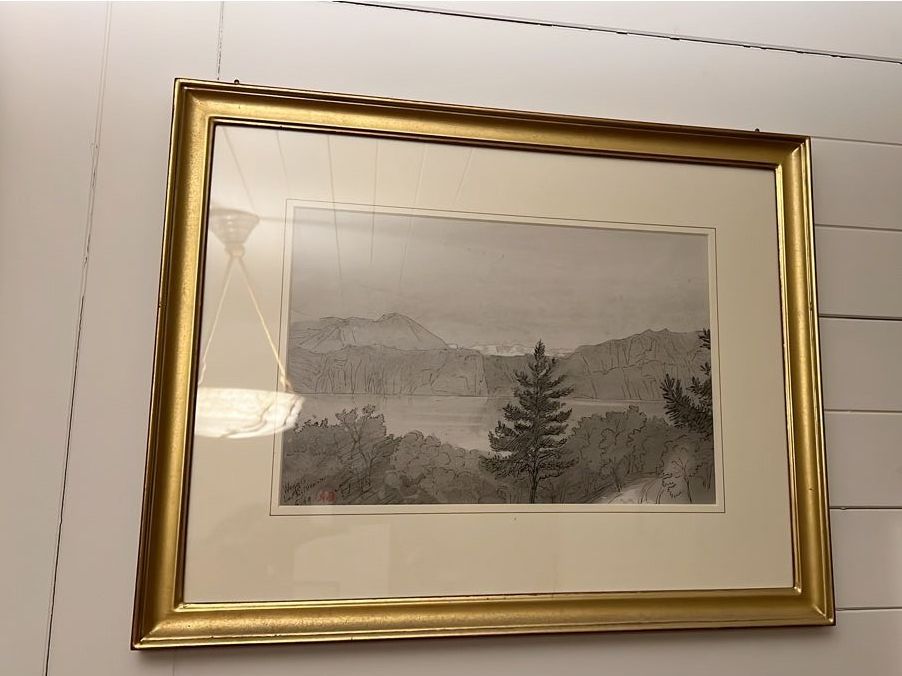 Poster & Bilder: Antikes Landschaftsbild mit Rahmen – Gebraucht aus Zürich von LuxeGallery