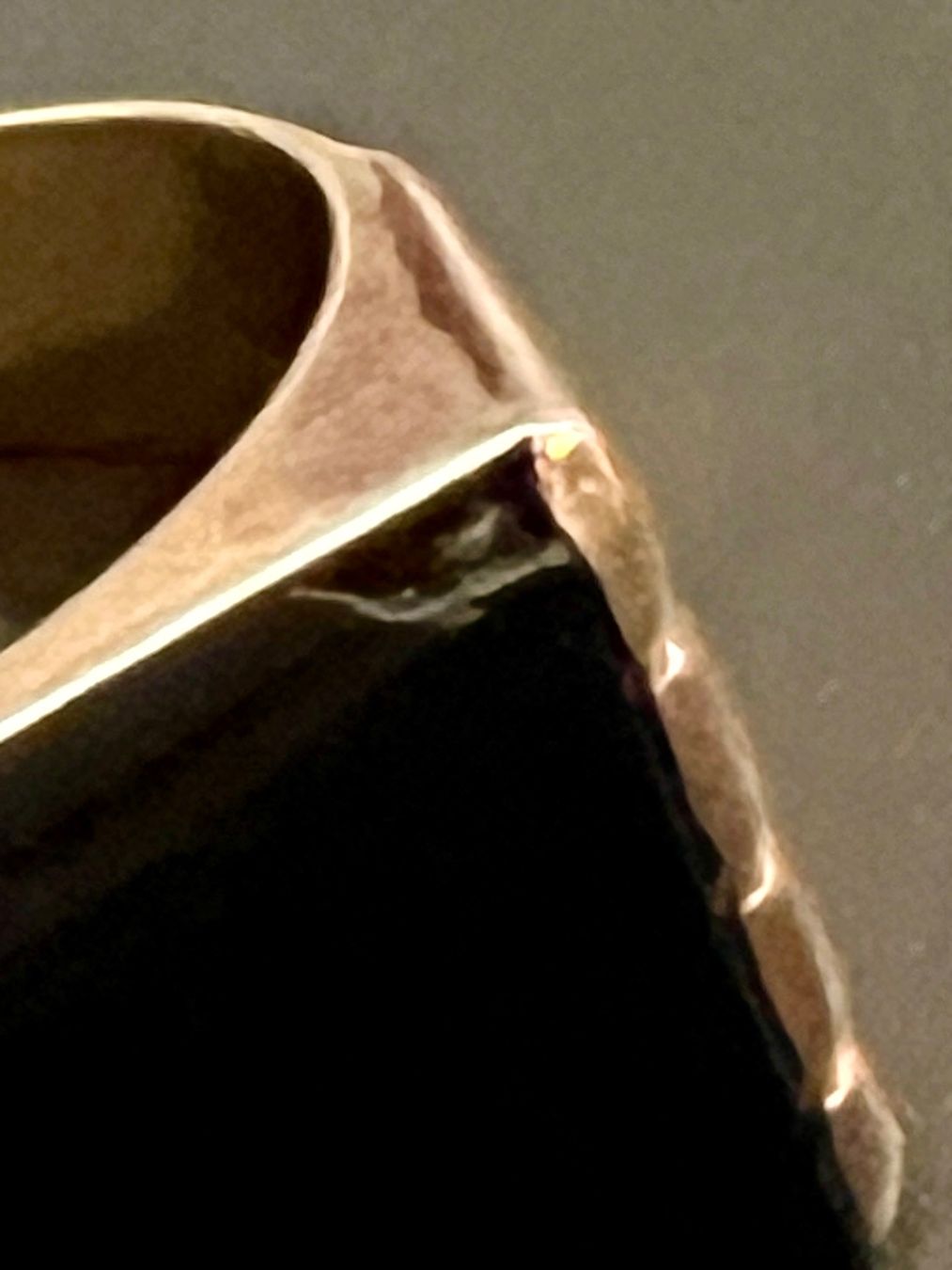 Anelli: Gold-Ring 14K mit Onyx – Usato da Chur venduto da Penting1935 6