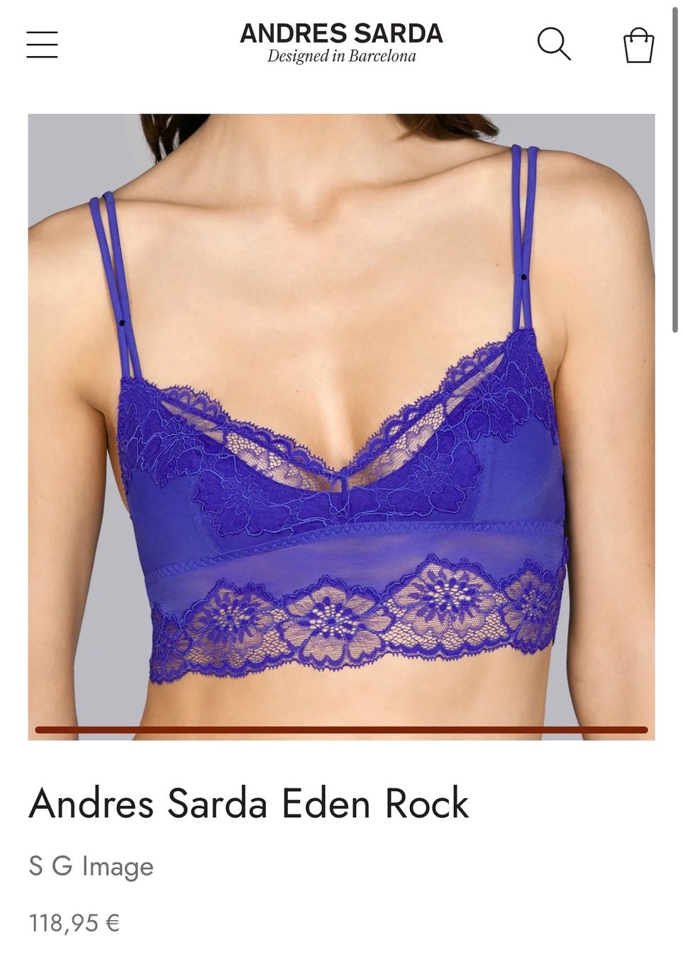Altra biancheria intima: Brassière Andres Sarda – Nuovo (secondo la descrizione) da Lausanne venduto da Lou__ 1