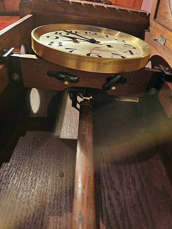 Orologi da terra & Orologi da parete: Antike Holzpendeluhr  Regulator restauriert Silbergong – Usato da Schwaderloch venduto da fes_n2z8 2