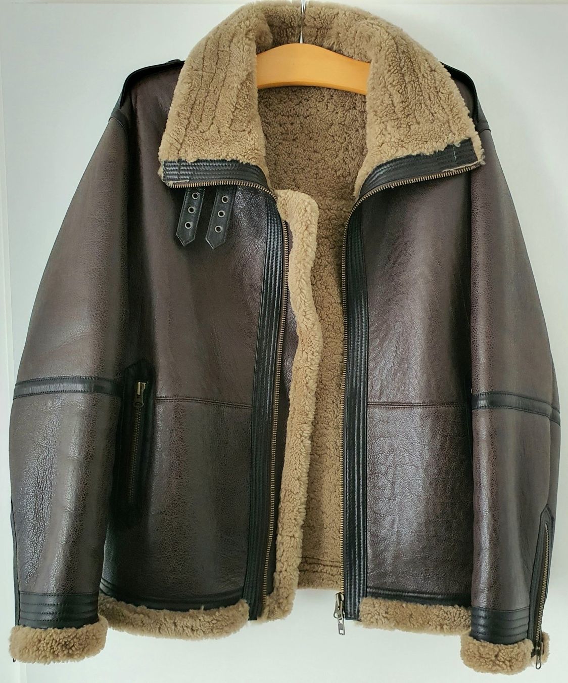 Vestes: Stylische Herren Lammfelljacke Braun – D'occasion à Weiach par sim_8s27 2