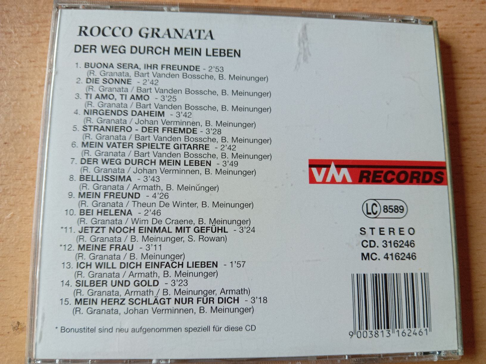 CD: CD Rocco Granata – Usato da Witterswil venduto da hele04 1