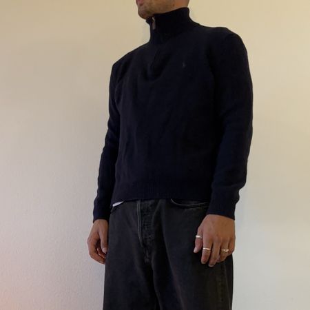 Polo Ralph Lauren Half Zip Pullover navy Grösse XL