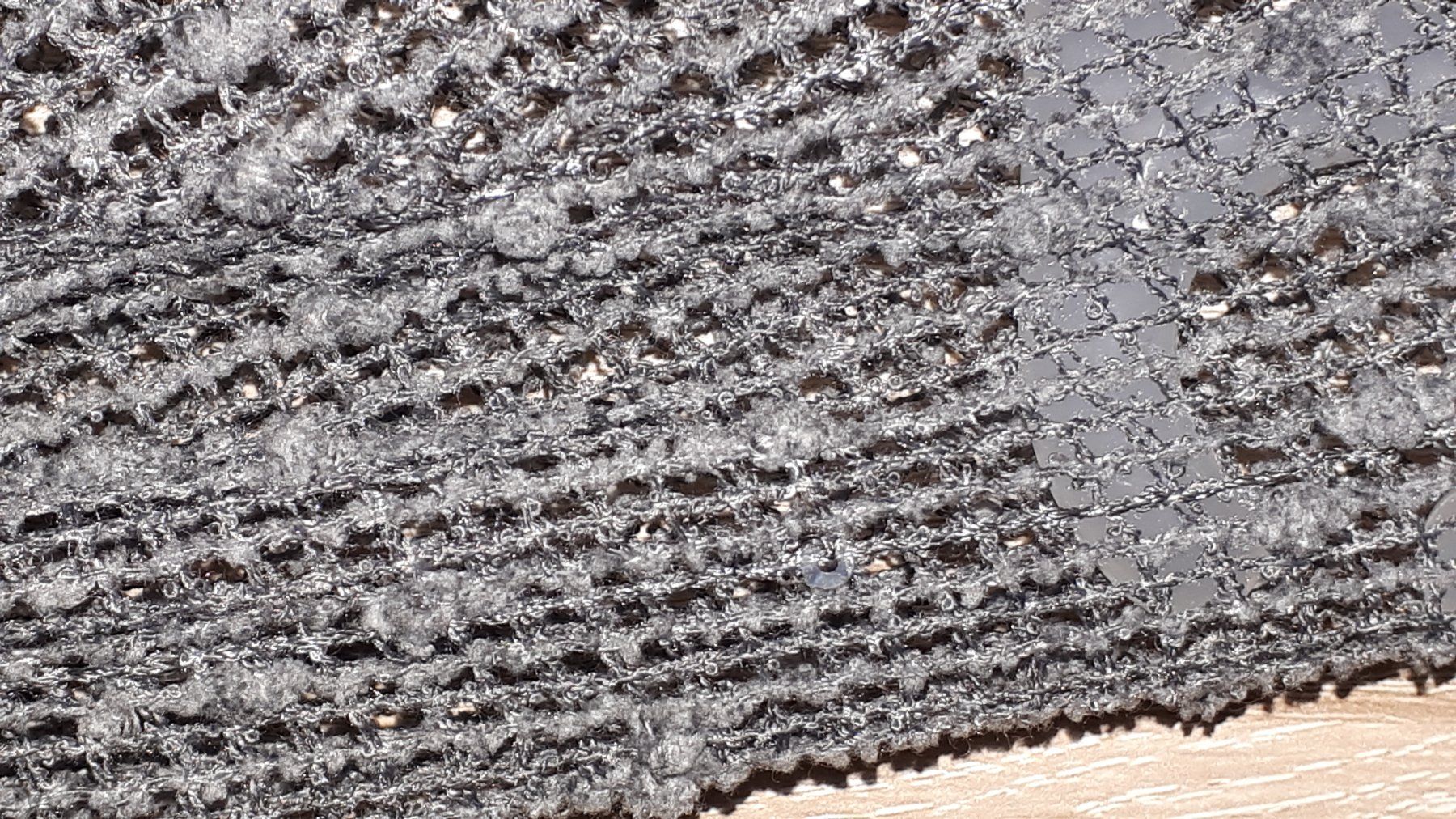 Tuniche: Edles Sommer-Tunika mit Glitzer,  Grau, Mesh-Optik – Usato da Plagne venduto da Reticulum01 3