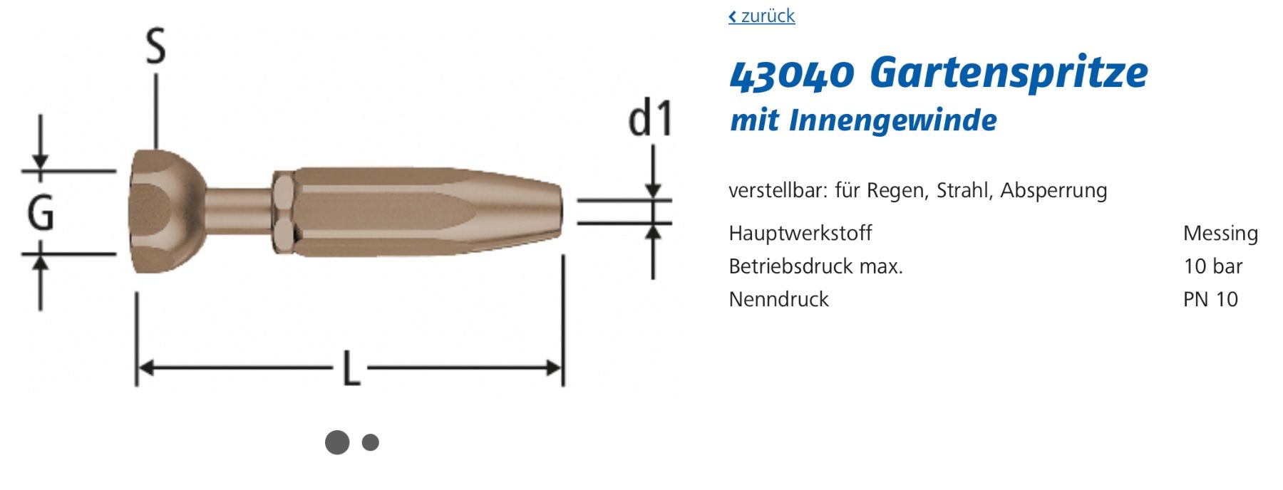 Rubinetteria: Gartenspritze 1/2 Zoll – Nuovo (secondo la descrizione) da Niedergösgen venduto da elromano74 1