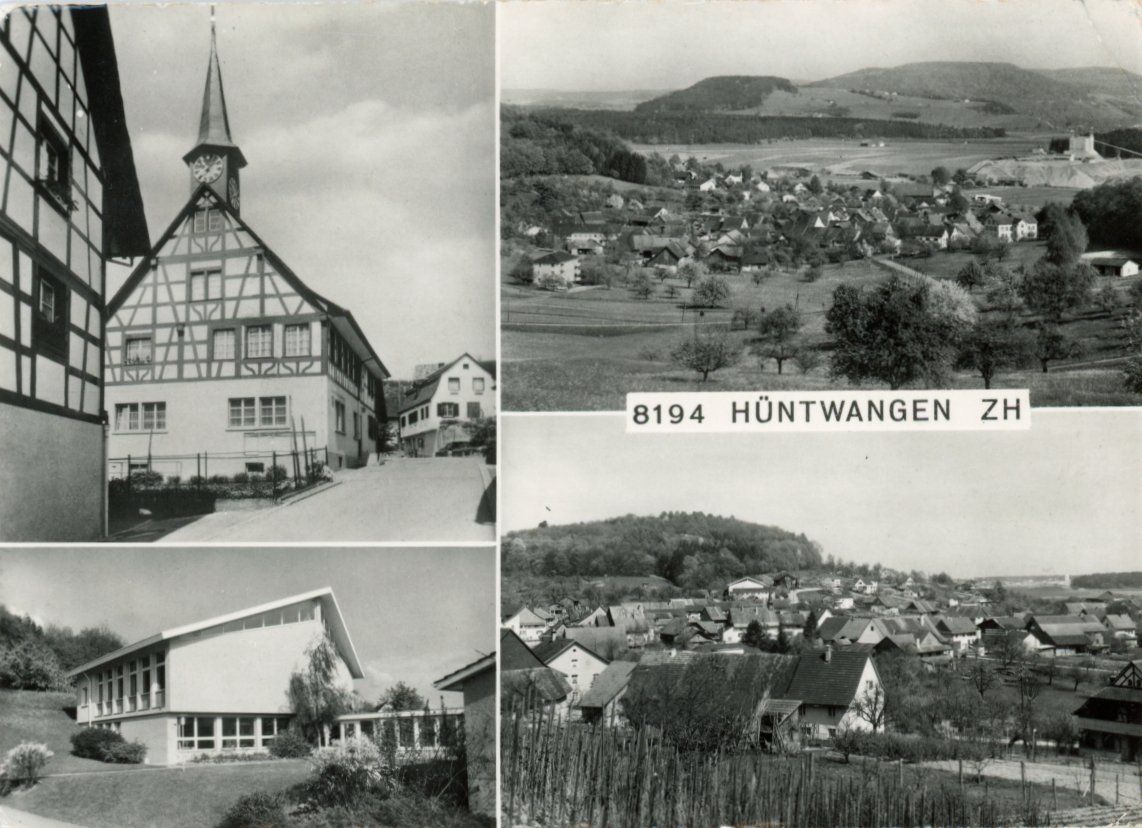 Cartoline postali: Hüntwangen  ZH       um 1973 – Usato da Brig venduto da Valcards54