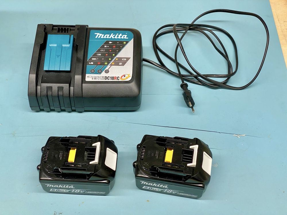 Original Makita Ladegerat Mit 2 Akkus 5ahnull