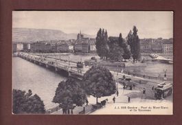 GENEVE - Pont du Mont Blanc - Tram
