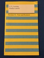 G.E. Lessing Emilia Galotti Reclam XL Text