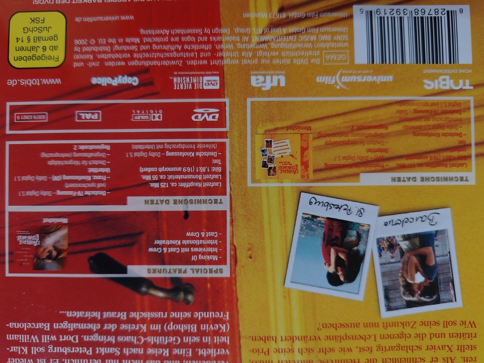 Tutti i DVDs: L'auberge Espagnole Teil 1 & 2 – Usato da Liestal venduto da Kratzilla 3
