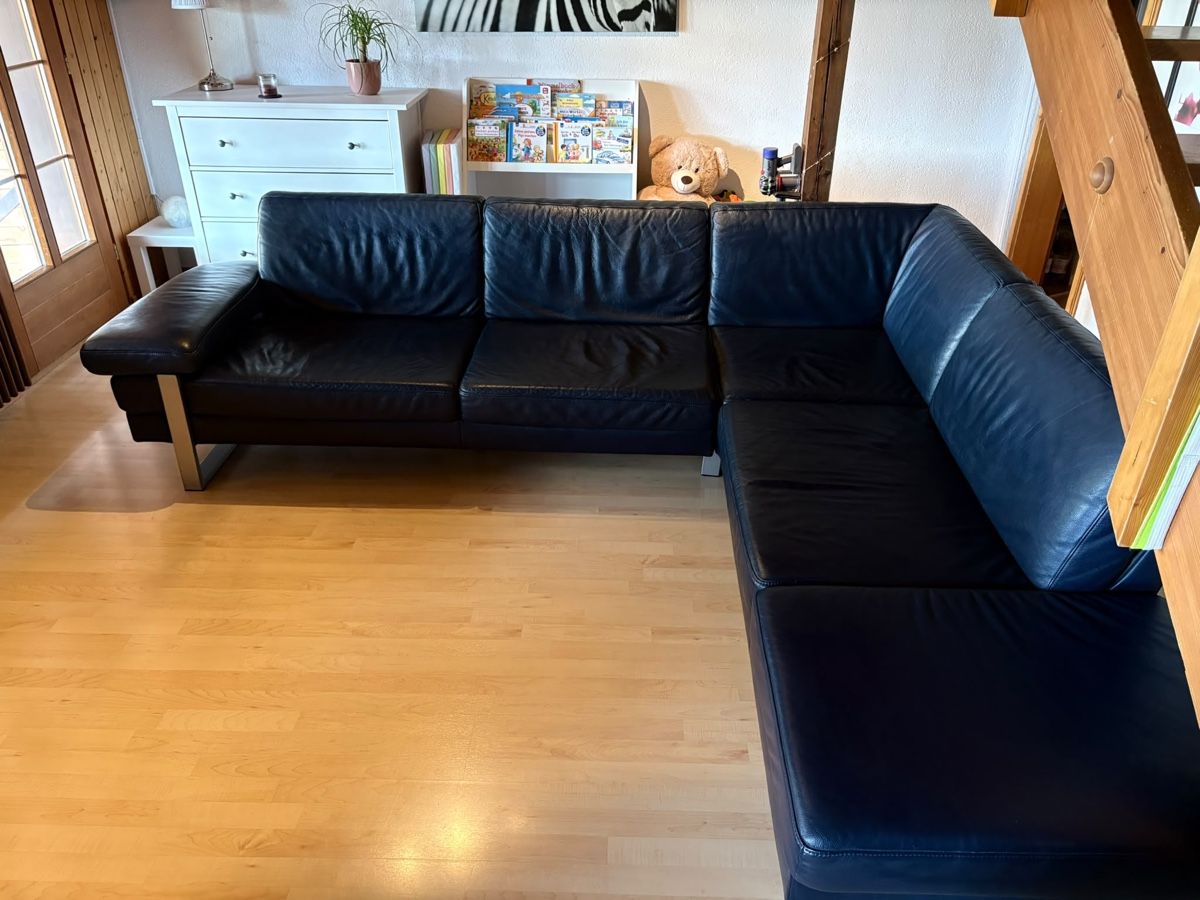 Sofas: Sofa Leder dunkelblau  – Gebraucht aus Kölliken von Michi180 1