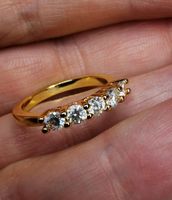 Bague argent avec diamants de moissanite de 0,5 ct GRA