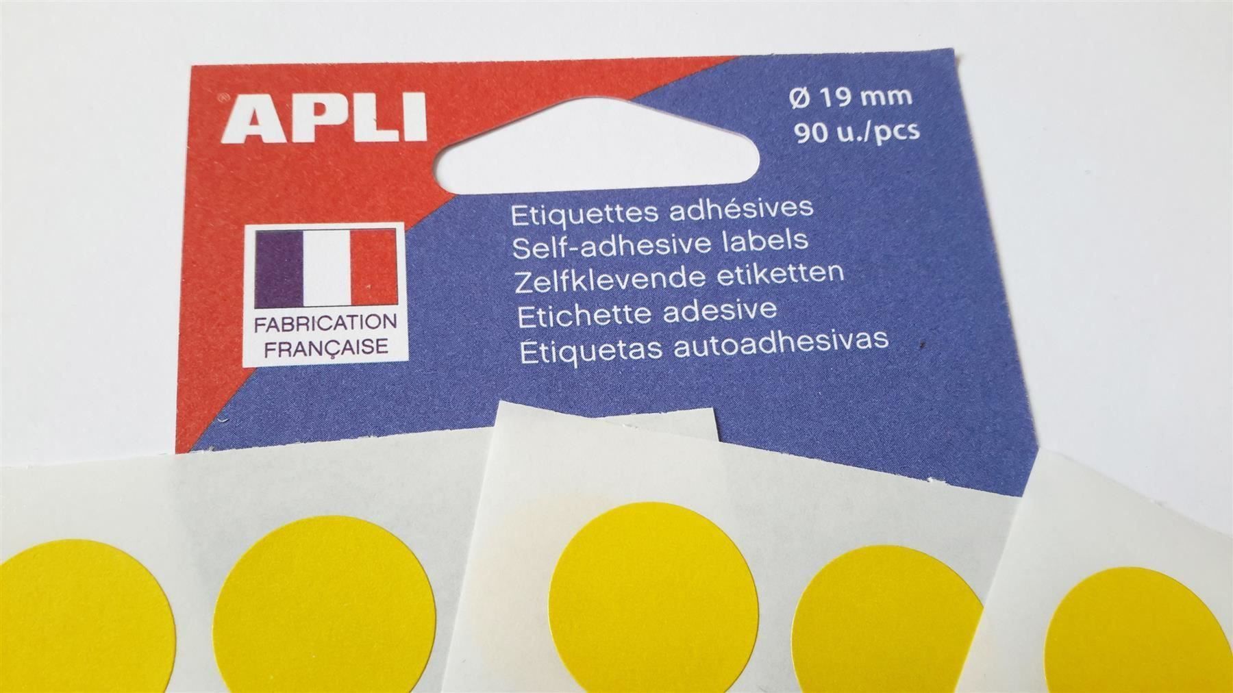 Sticker: Markierungspunkte, gelb, 19mm, 90 Stück – Nuovo e nell'imballaggio originale da St. Gallen venduto da cointec 3