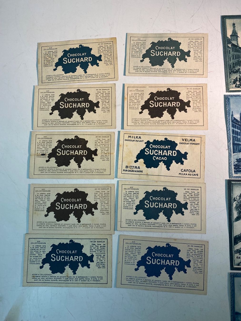 Suchard Carte collezionabili: 20 Antike Chocolat Suchard Sammelkarten – Usato da Hindelbank venduto da Warentaxi 3