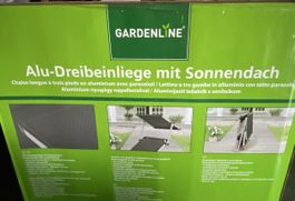 Alu Dreibein-Sonnenliege