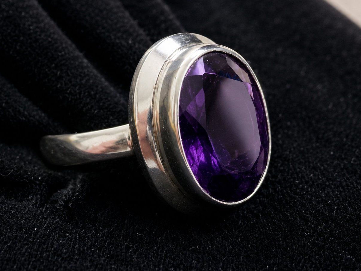 Anelli: Ring mit facettiertem Amethyst – Nuovo e nell'imballaggio originale da Matten b. Interlaken venduto da kero71 1