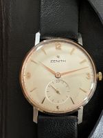 Zenith Vintage 35 mm Stahl / 18kt Gold revidiert & Rechnung