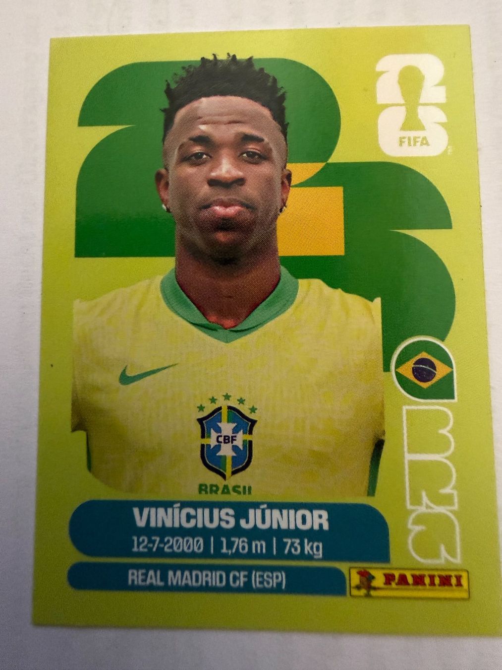 Panini Carte collezionabili: Panini WM 2026 - BRA 14 - VINICIUS JUNIOR – Usato da Tegerfelden venduto da siebenmacky