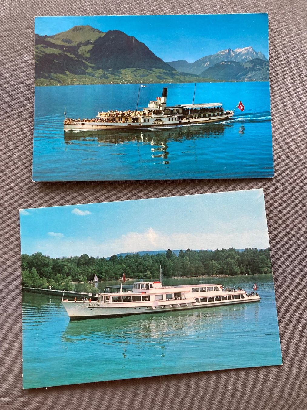 Ansichtskarten: 2 farbige Eisenbahn-Ansichtskarten (Dampflokomotiven) 1. Met – Gebraucht aus Zürich von mik_h9ty