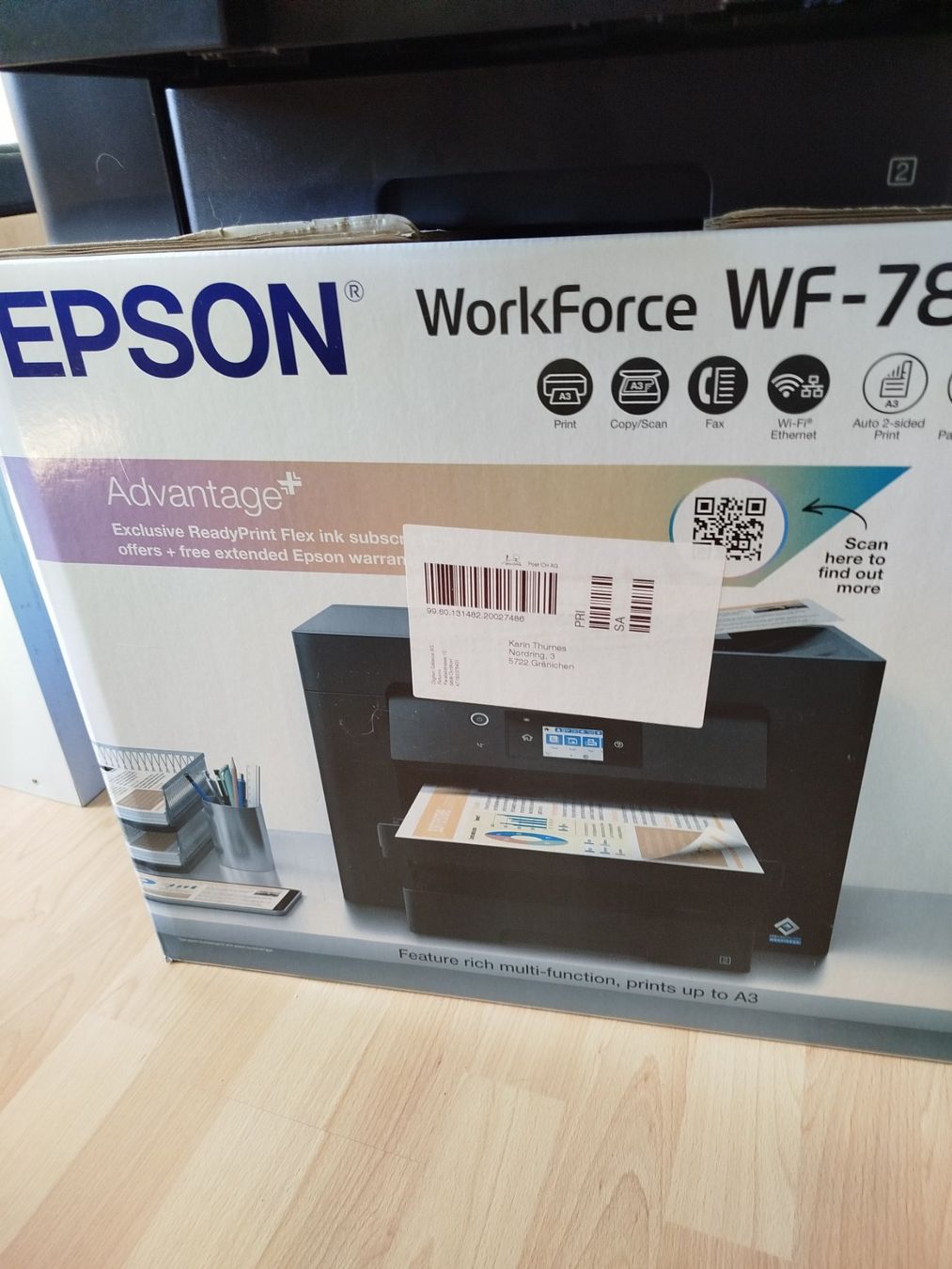 Epson Stampanti: Epson Workforce WF-7830 Multifunktionsdrucker - Top Zustand! – Usato da Gränichen venduto da karthu 2