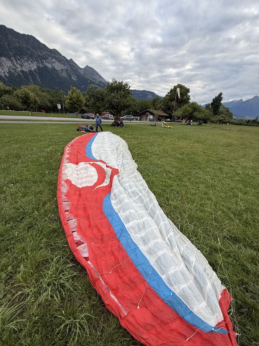 Sport dell'aria & Aquiloni: Komplettes Tandem-Gleitschirm-Set Gradient BiGolden 3 – Usato da Interlaken venduto da shoresh72