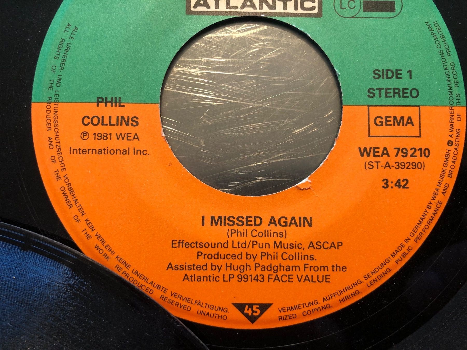 Dischi in vinile: 3 x Phil Collins 7" Singles ex Genesis - against all odds – Usato da Zürich venduto da good-rabbit 4